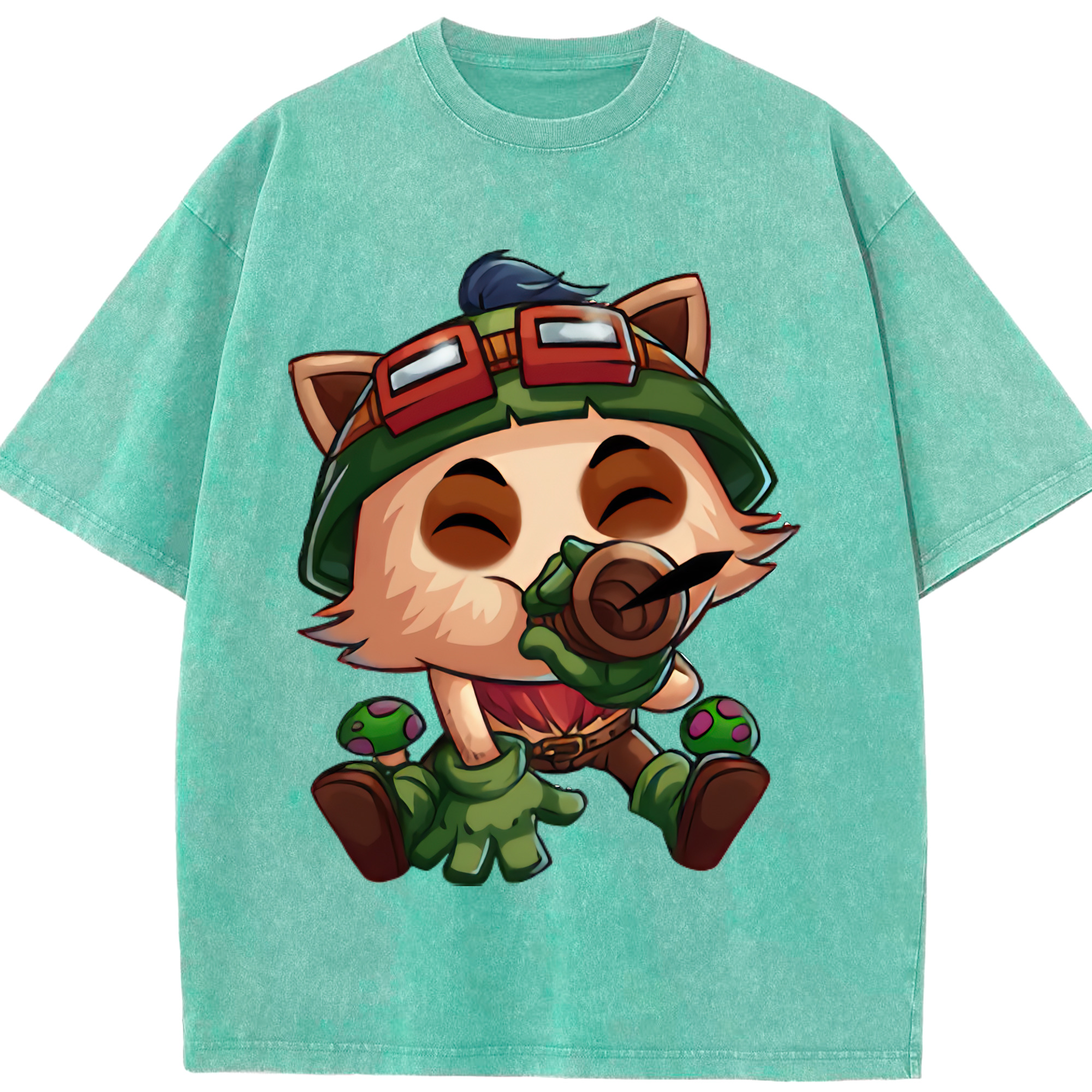 （画像用） リーグ・オブ・レジェンド League of Legends LOL 綿100% ヴィンテージ風 半袖Tシャツ（フロントプリント）